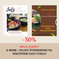 Pakiet kobiety: Plany na każdą fazę cyklu (28-dni) + e-book ,,Jedz jak kobieta"