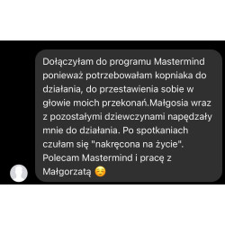 Mastermind dla kobiet ,,Poczuj się zajeb*ście w swoim ciele" w 12 tygodni, PAKIET VIP